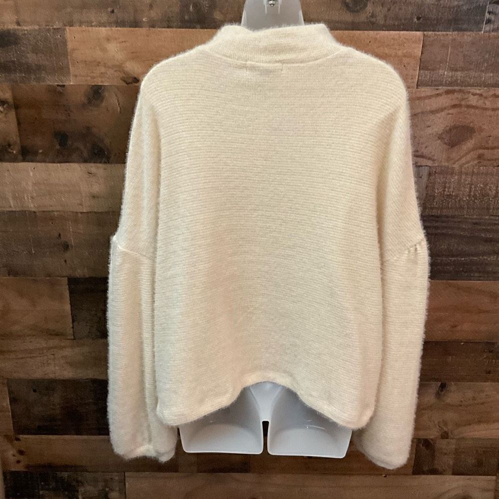 Sanctuary Sweater Funnel Neck Drop Shoulder Tan Balloon Sleeves Women 1X - Picture 11 of 12